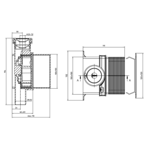 Vgradni sifon za klimatske naprave HL138N - slika 2