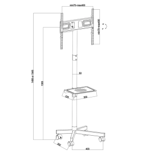 Stojalo za TV Maclean MC-949 32''- 55'' - slika 9