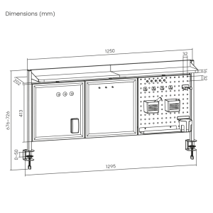 Namizni organizator ErgoOffice ER-300W - slika 9