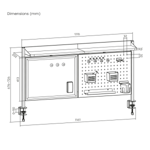 Namizni organizator ErgoOffice ER-301W - slika 9