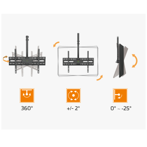 MyWall HD 10L Stropni nosilec za TV 37''- 86'' - slika 3