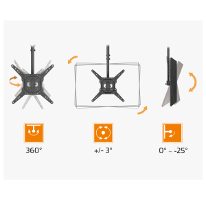 MyWall HD 9L Stropni nosilec za TV 23''- 55'' - slika 4