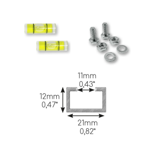 Niccons SUMO Talna konzola za klimo 450 x 160 x 90 mm, prof. 21 mm - slika 2