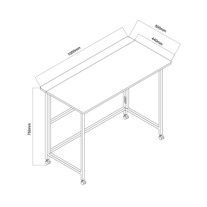 Maclean MC-1250W Mobilna pisalna miza - slika 9