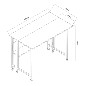 Maclean MC-126B Mobilna pisalna miza - slika 9