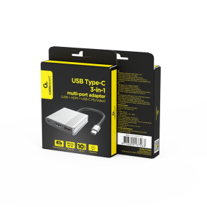 Cablexpert A-CM-COMBO3-05 Adapter USB-C 3-v-1 USB, HDMI, USB-C video - slika 4