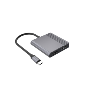 Cablexpert A-CM-HDMIFDPF-01 Adapter USB-C na HDMI + DisplayPort