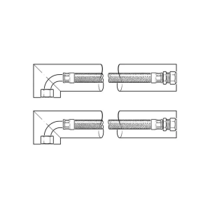 DiversiTech FH-300-28-F-ELBOW Fleksibilna priključna cev z vrtljivim kolenom - slika 3