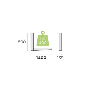 RODIGAS Konzola za klimo MS803 1400mm - slika 2