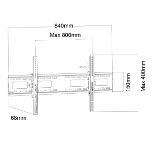 Maclean MC-422 Nosilec za TV 43''- 100'' - slika 7