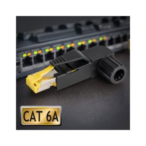 Maxtrack STP konektor RJ45 CAT6a toolless kotni - slika 3