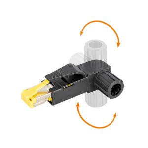 Maxtrack STP konektor RJ45 CAT6a toolless kotni - slika 2