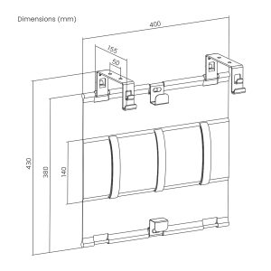 MyWall HZ 57-1L Organizator kablov - slika 6
