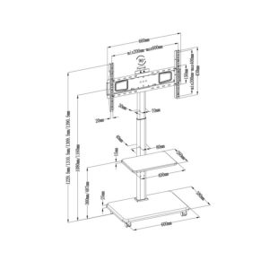 MyWall Stojalo za TV HP 129L 32" - 75" - slika 5