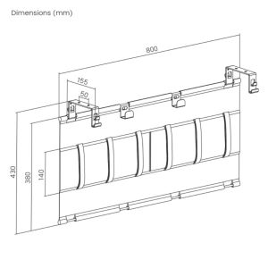 MyWall HZ 57-2L Organizator kablov - slika 5