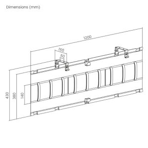 MyWall HZ 57-3L Organizator kablov - slika 3