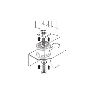Tecnogas KUBLOCK 100 kg antivibracijski podstavki - 4 kosi - slika 2
