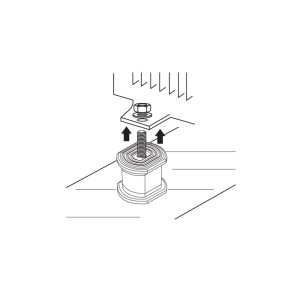 Tecnogas KUBLOCK 200 kg antivibracijski podstavki - 4 kosi - slika 3