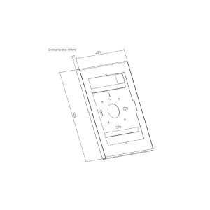 Maclean MC-955 B stenski nosilec za tablico 10,9"–11", črn - slika 5