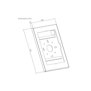 Maclean MC-955 W stenski nosilec za tablico 10,9"–11", bel - slika 5