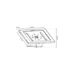 Maclean MC-956 B namizno stojalo za tablico 12,4"–13", črno - slika 7