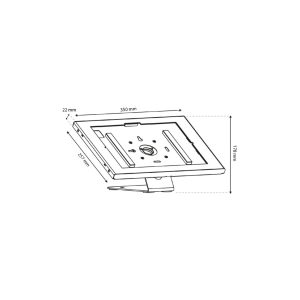 Maclean MC-956 W namizno stojalo za tablico 12,4"–13", belo - slika 6