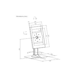 Maclean MC-959 B Stojalo za tablico 10,9"–11", črno - slika 6