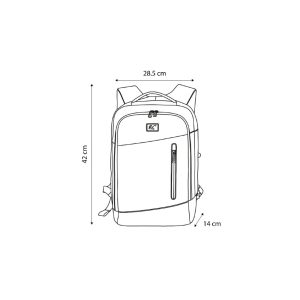 NanoRS RS204 B Nahrbtnik za prenosnik 15,6", 17 l, črn - slika 5