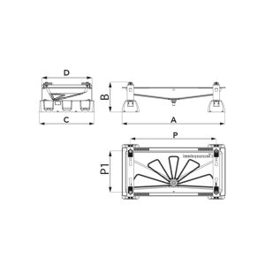 Tecnosystemi SCD500311 INFINITY Posoda za kondenz 1050x400 mm - slika 2