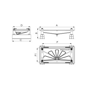 Tecnosystemi SCD500259 INFINITY Posoda za kondenz 1250x500 mm - slika 2