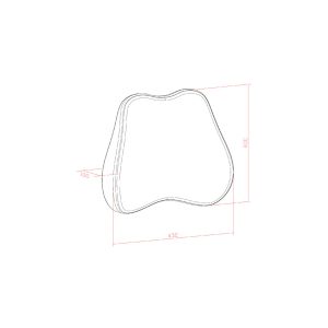 ProMedix PR-215 ledvena blazina 45x40 cm, siva - slika 6