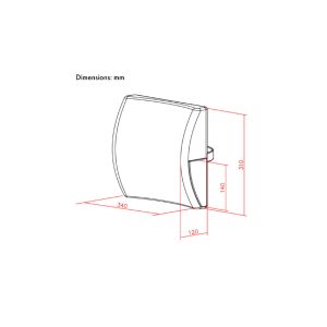 ProMedix PR-216 ledvena blazina 34x31 cm, črna - slika 6